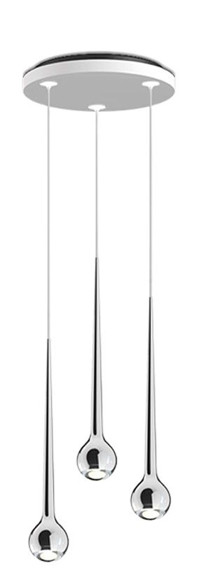 Falling Sun Water Pendelleuchte Grau