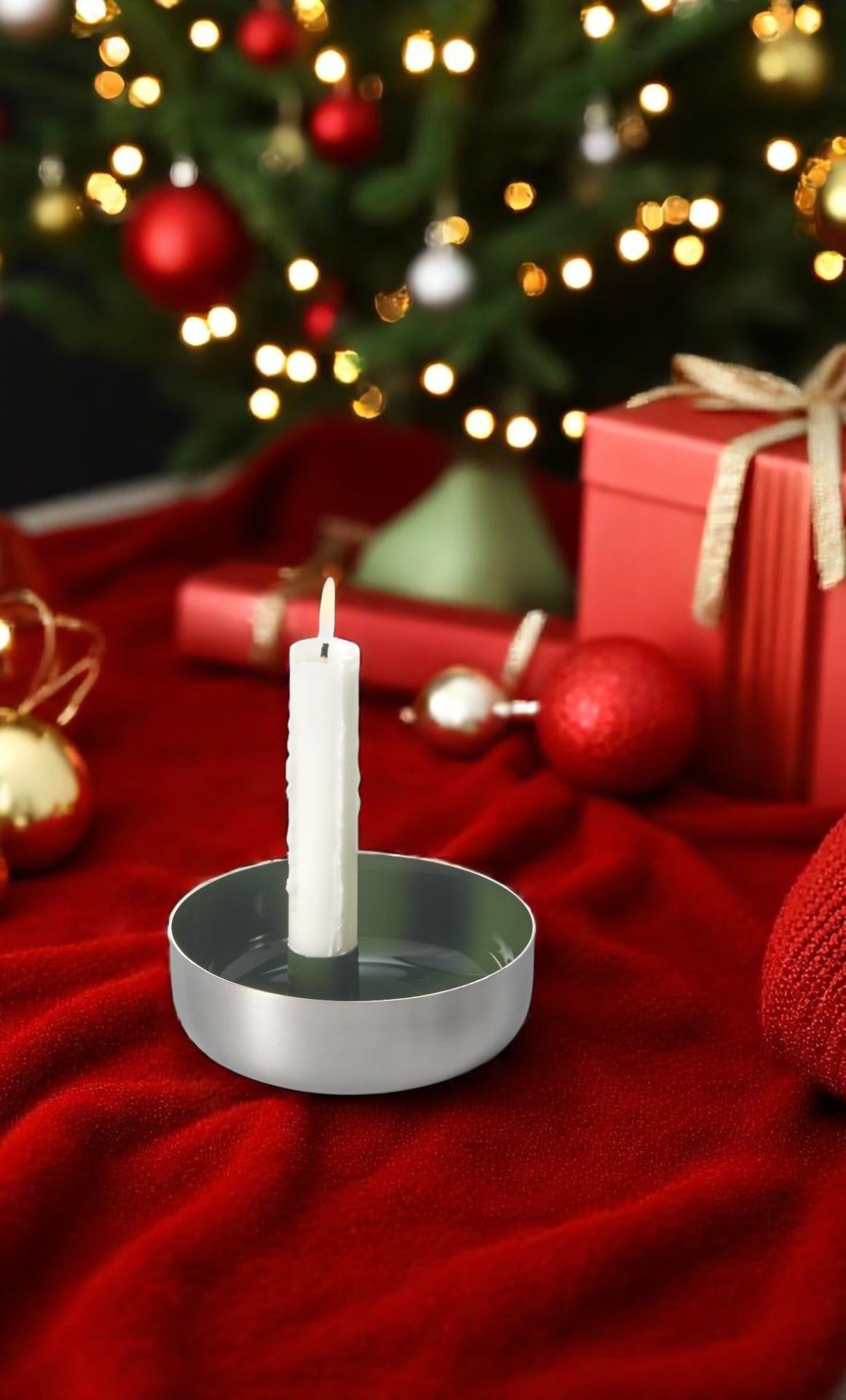 Biel 1er Kerzenschale Stahl Philippi