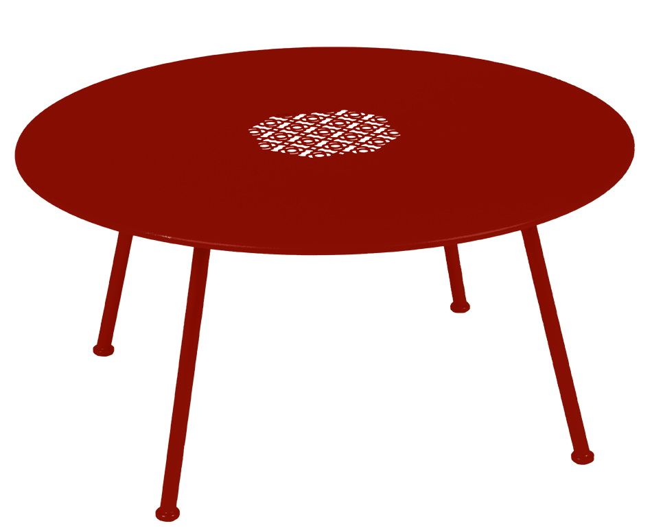 Lorette niedriger Outdoor Beistelltisch / Couchtisch Ø 80 cm Fermob