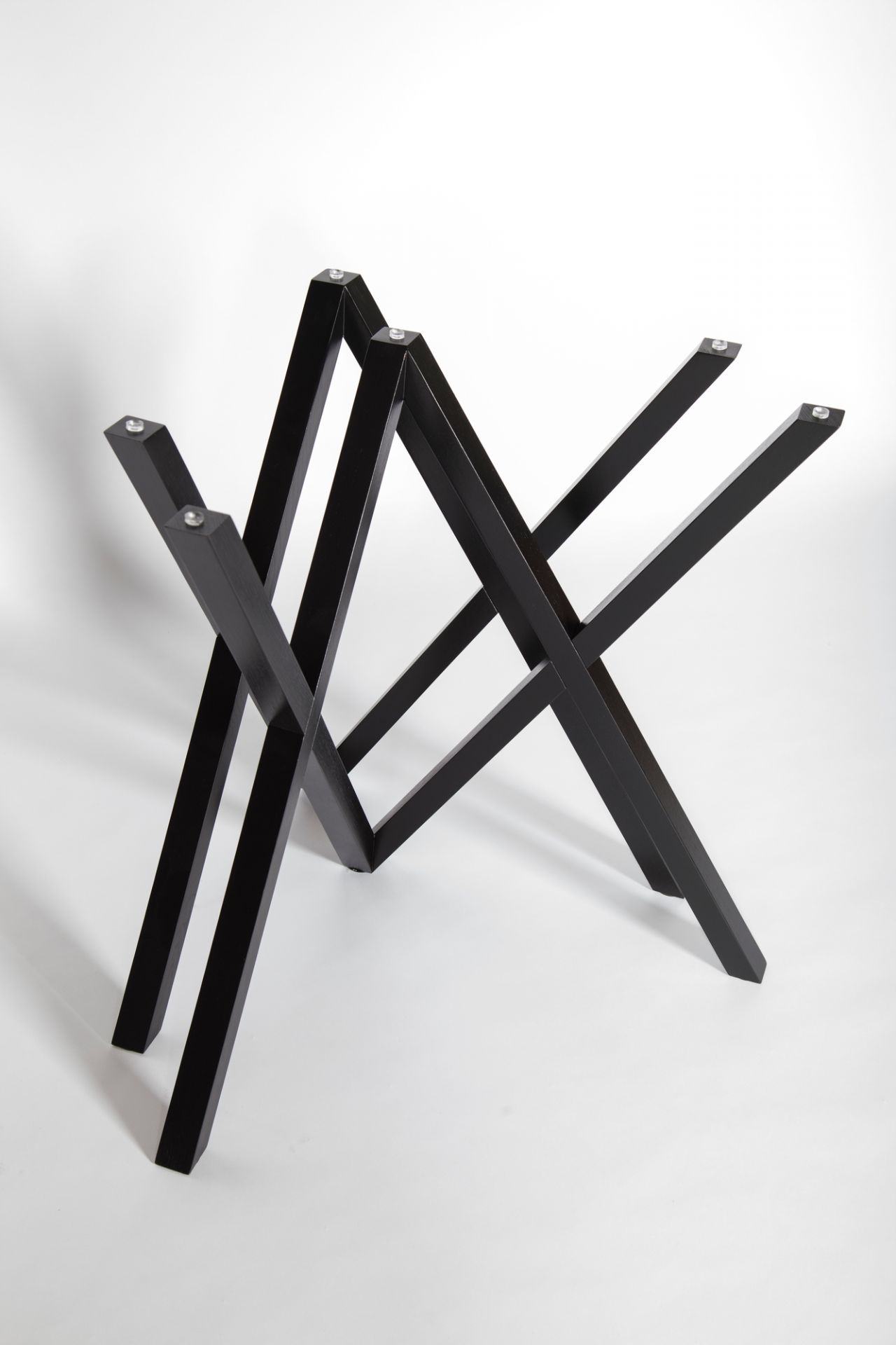 Schwarzes Mika Tischbeine Set von Hans Hansen, moderne Tischgestelle aus Metall für Esstische und mehr.