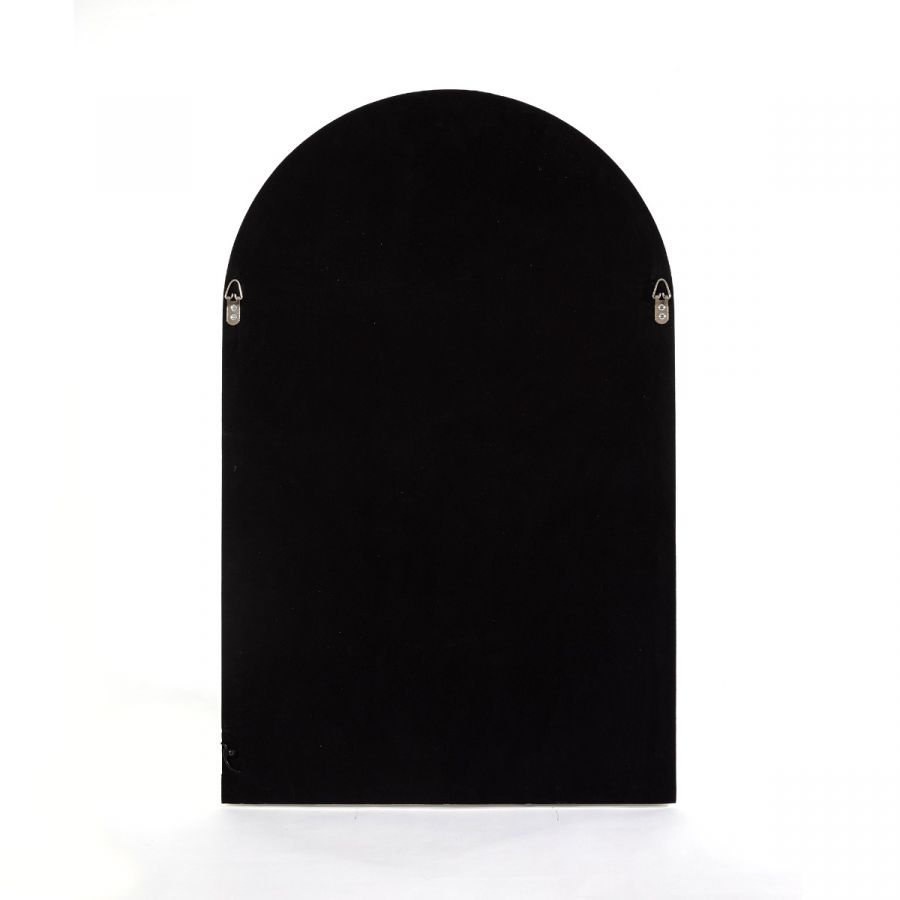 Rückseite der Grenier Window Leuchte von Seletti, schwarzes Designobjekt zur Wandmontage.