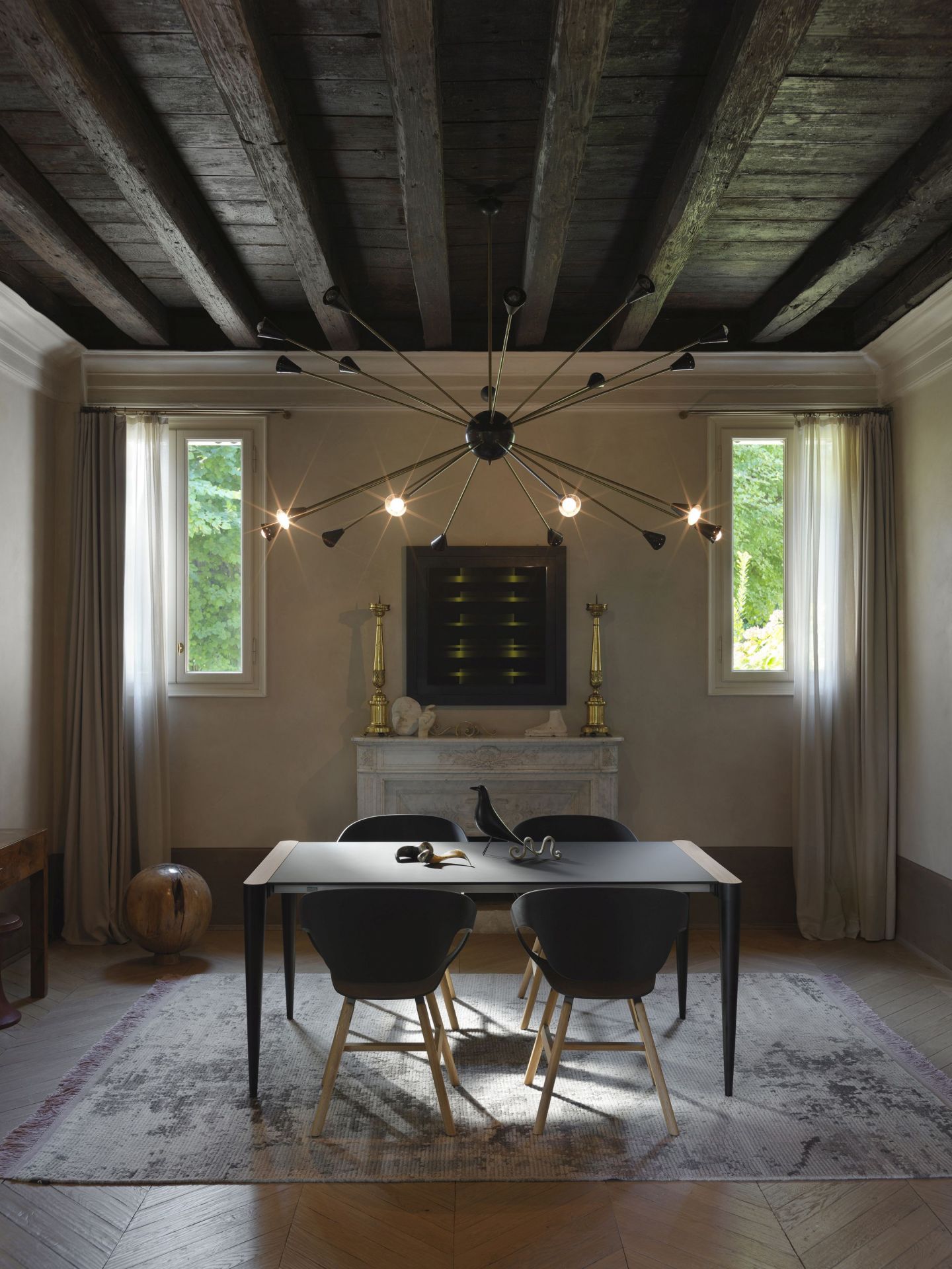 Vad Wood Stuhl 2er-Set walnussfarben / sand Casamania Horm