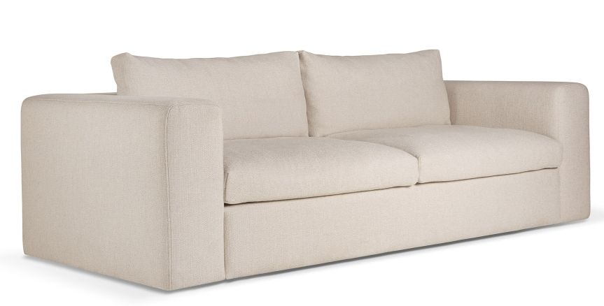 Mellow Sofa von Ethnicraft, 3-Sitzer in Beige. Modernes Sofa für Wohnzimmer und Lounge.