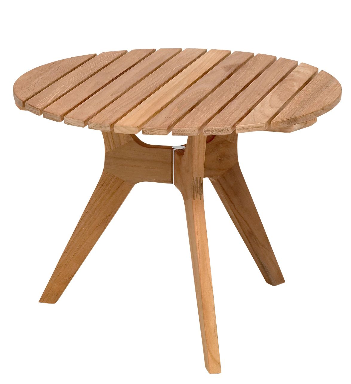 Runder Regatta Table Outdoor Tisch von Skagerak by Fritz Hansen aus Teakholz.