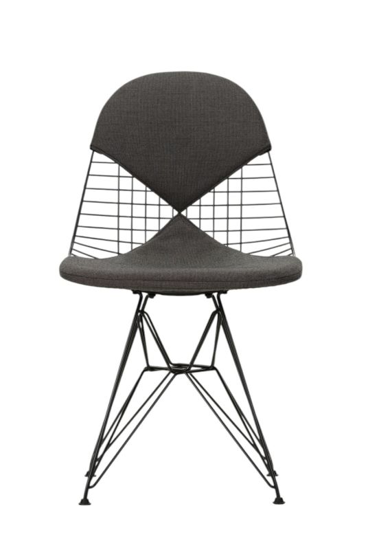 DKR-2 Wire Chair Stuhl mit Sitz und Rückenpolster Vitra