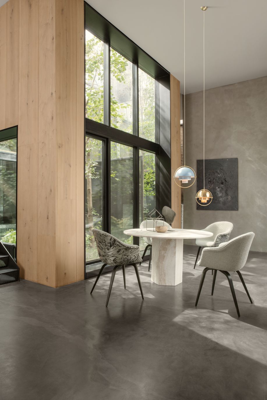 Multi-Lite Pendant lamp Pendelleuchte Rose Dust / Messing Gubi