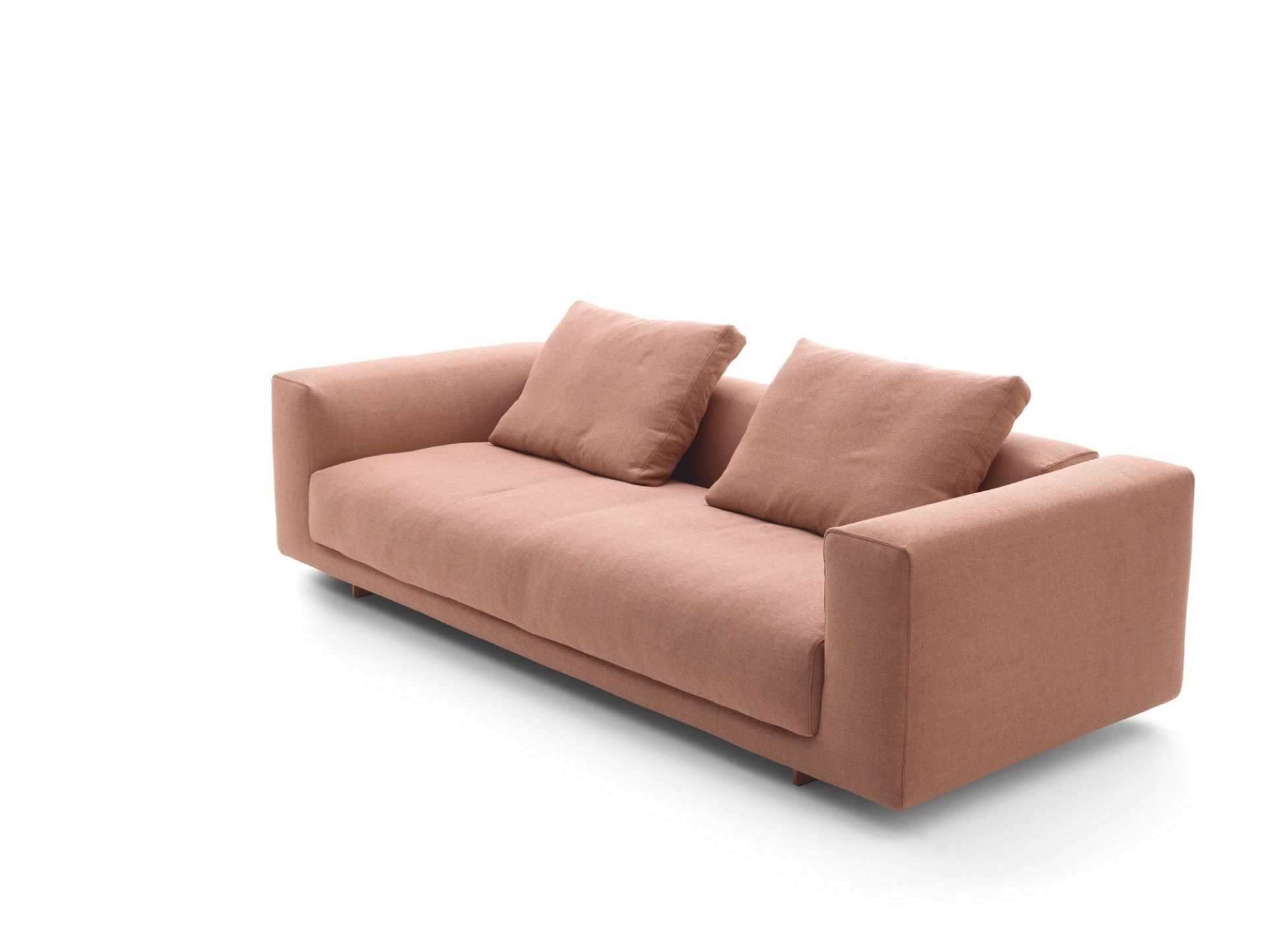 Moss Lounge Sofa in Rosa: Modernes Sofa mit Kissen für Wohnzimmer und Lounge.