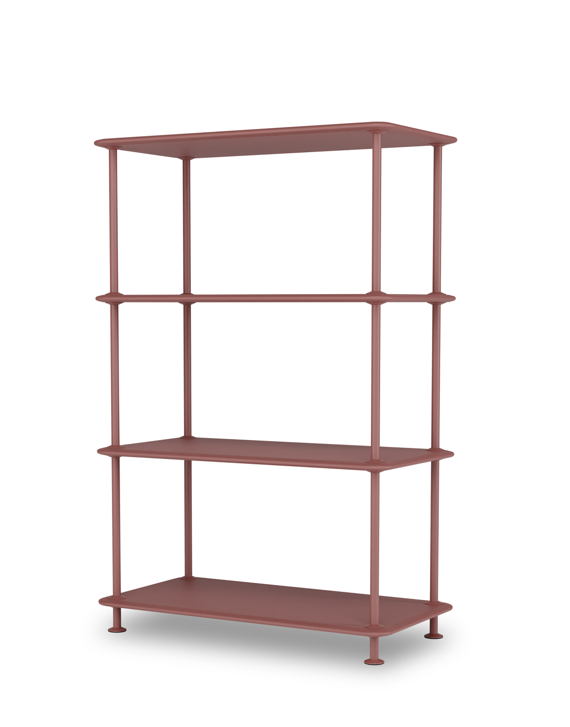 Montana Free Regal in Terrakotta, 73,4 x 109,9 cm, modernes Designregal für Wohnzimmer und Büro.