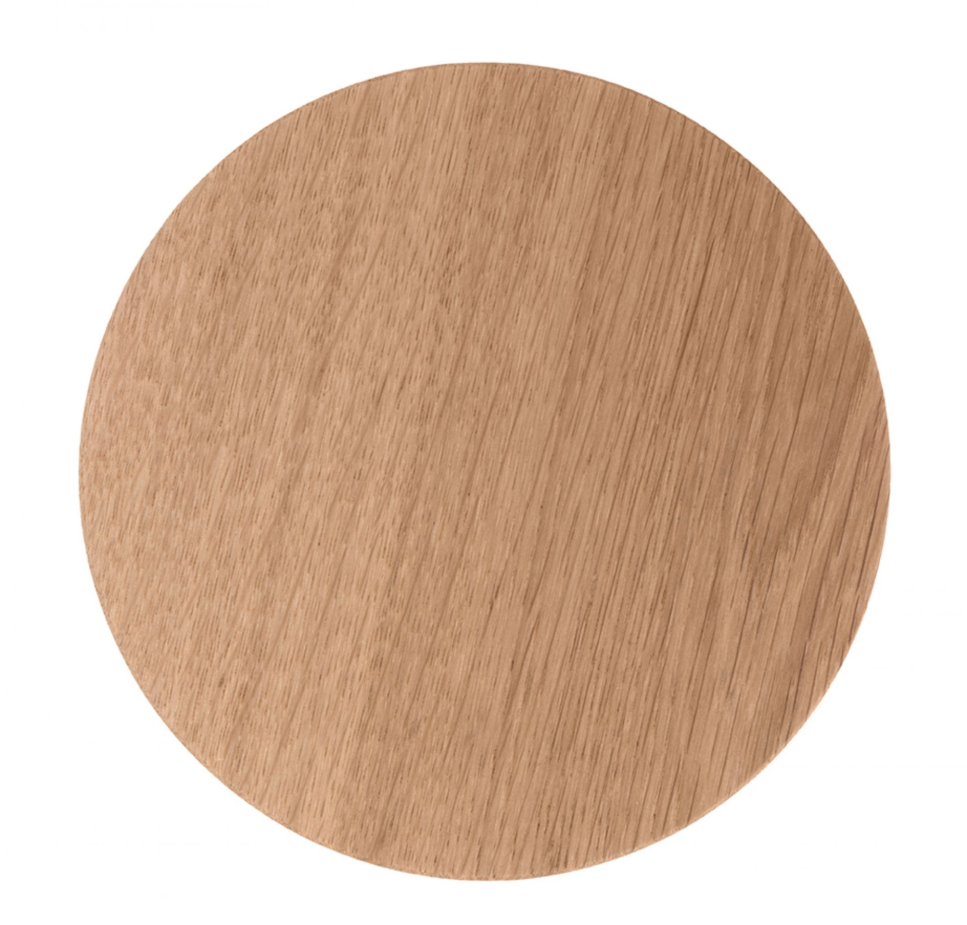 Schönbuch Disk Wandhaken: Runder, brauner Wandhaken aus Holz, ideal für Flur und Garderobe.