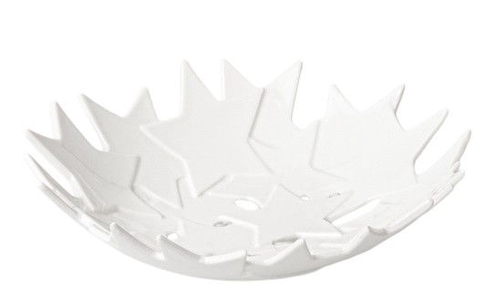 Weiße Sternschale von Räder, kleine Dekoschale mit Sternenmuster, ideal als Tischdeko oder Geschenkidee.