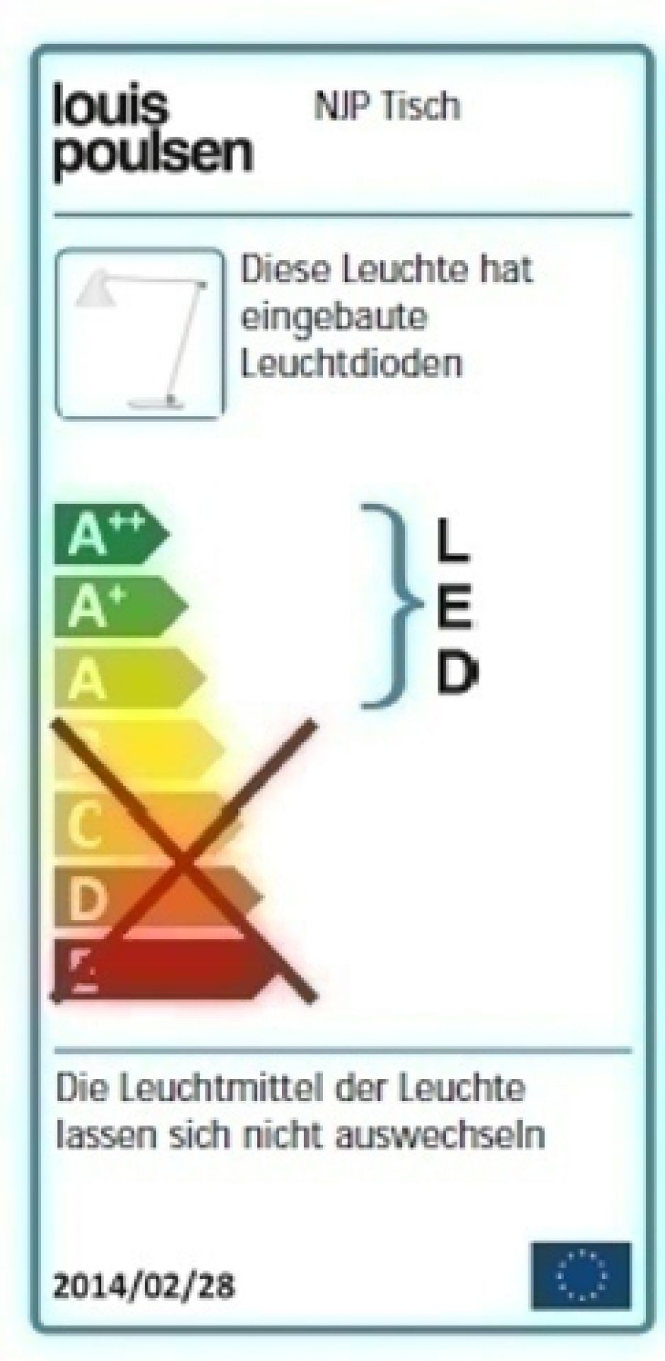 NJP Tischleuchte Louis Poulsen