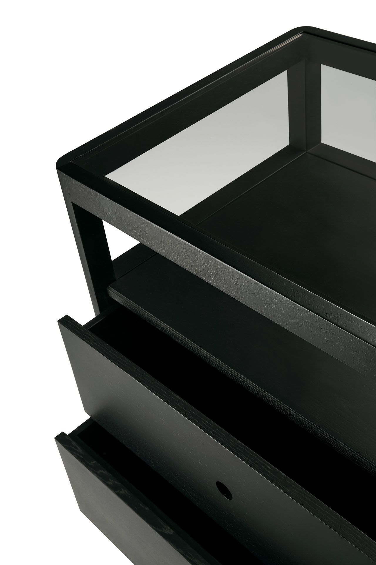 Spindle Kommode mit Schubladen Eiche schwarz lackiert Ethnicraft