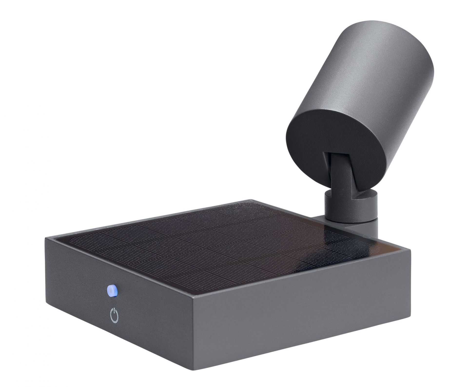 Spot.E Solar Gartenstrahler von Moree, graue Solarleuchte für den Garten, Außenbeleuchtung.