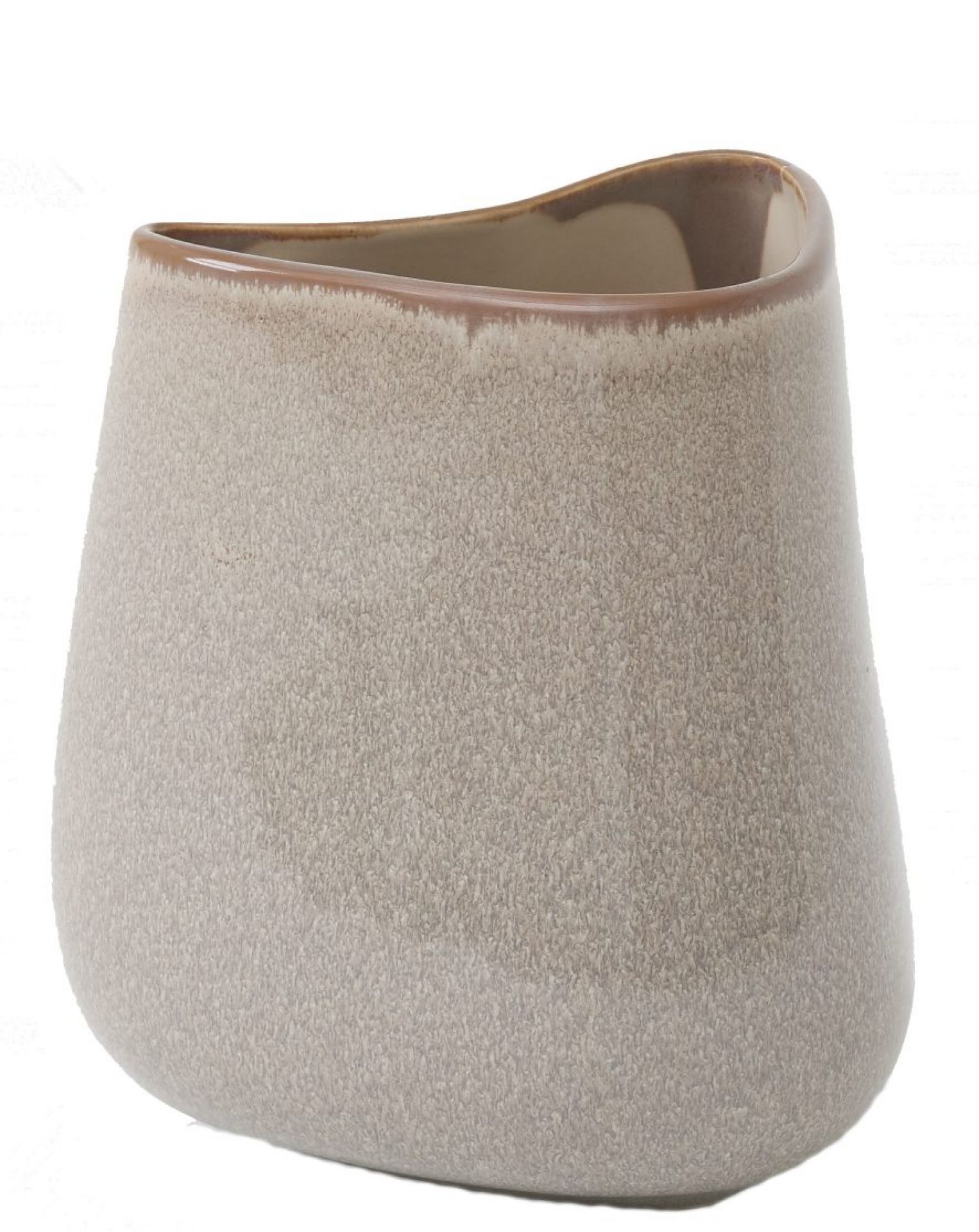 Beige Keramikvase von AndTradition, Modell SC66-SC68, EINZELSTÜCK, für Blumen oder als dekoratives Objekt.