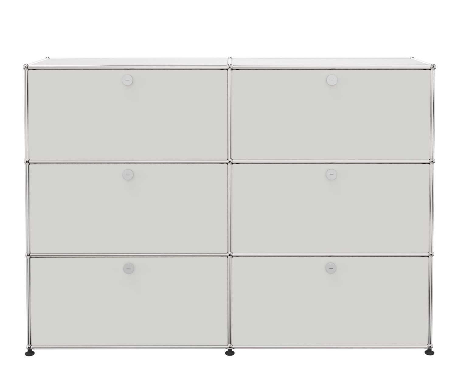 USM Haller Highboard 6 Klappen Reinweiß - FAST DELIVERY