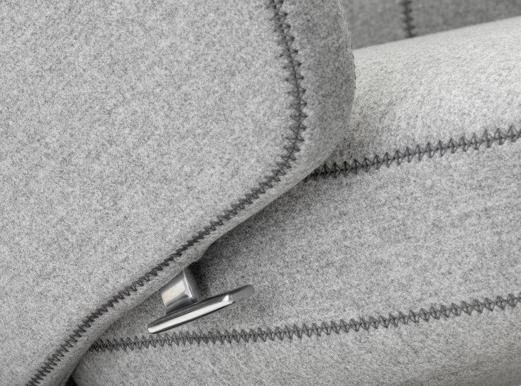 Grand Repos Sessel  + Ottoman Vitra Poliert  Cosy Kieselstein