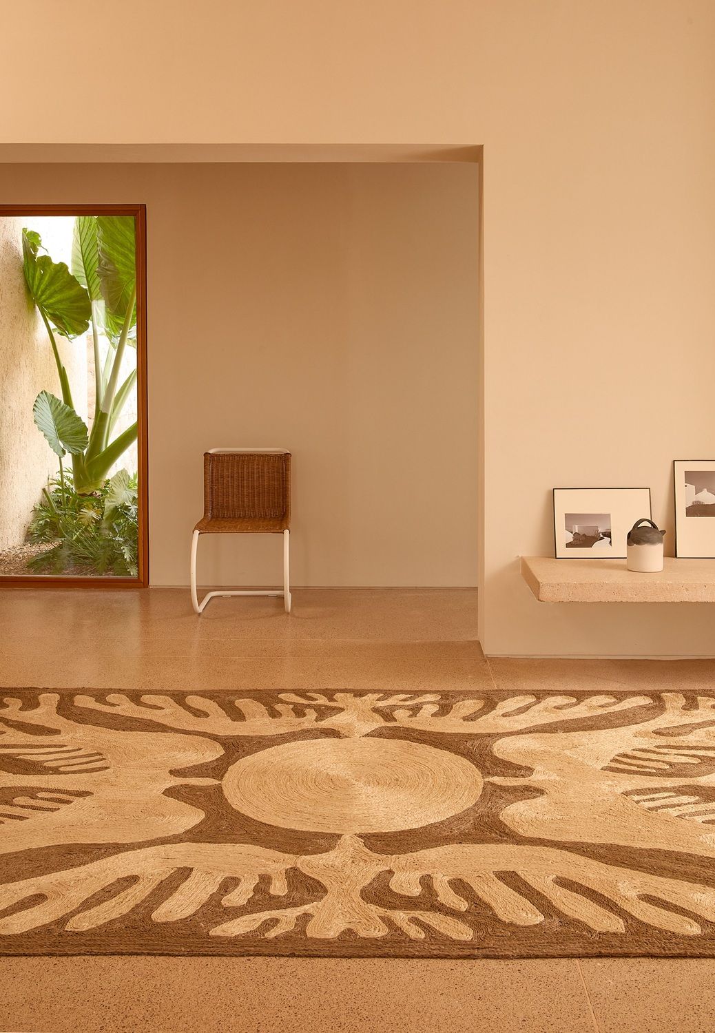 Lucia Eames Sunbirds Teppich Charcoal Nanimarquina