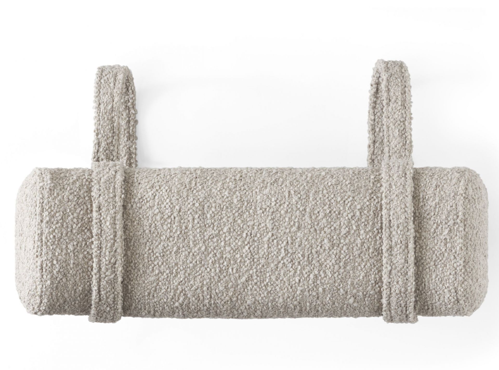 Beige Lodge Nackenstütze mit Schlaufen zur Befestigung, für bequemes Liegen und Entspannung.