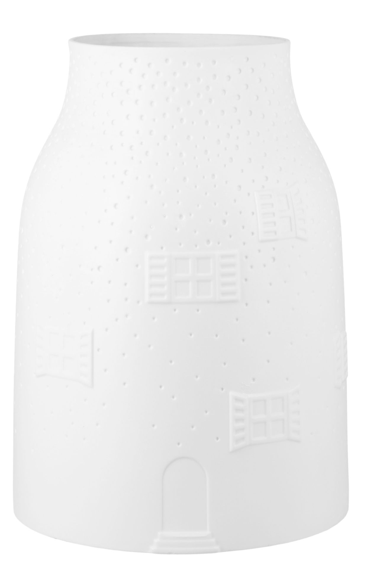 Vase Winterhaus Groß Räder