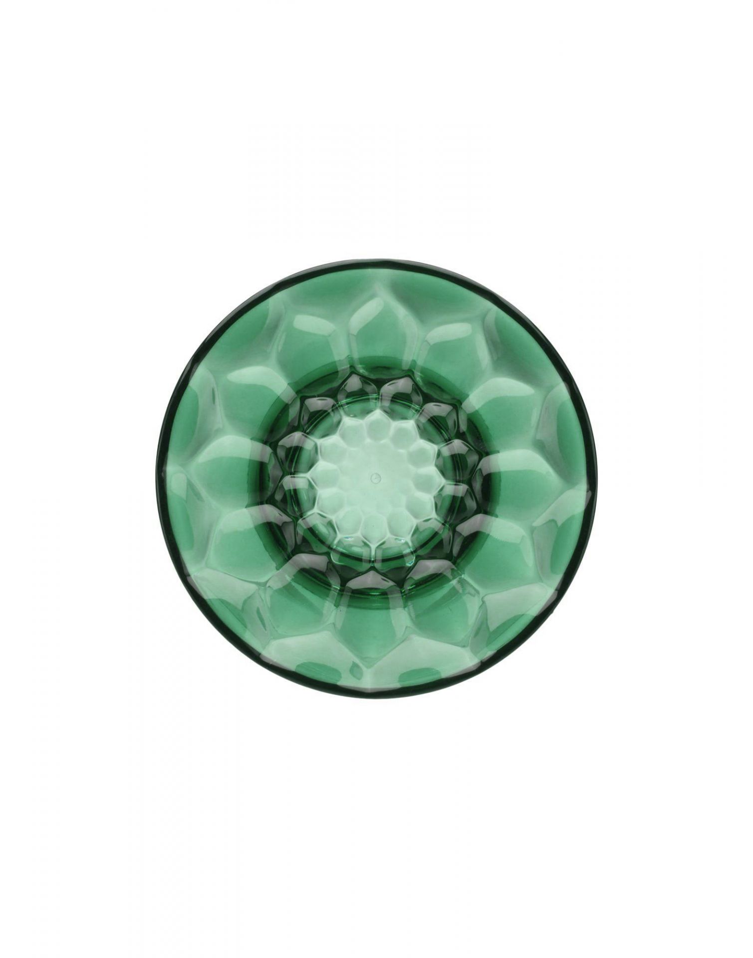 Grüner Jellies Garderobenhaken von Kartell, mittelgroß, mit dekorativem, facettiertem Design für stilvolle Wandaufbewahrung.