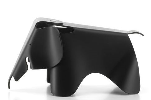 Eames Elephant Small klein RE Vitra Tiefschwarz