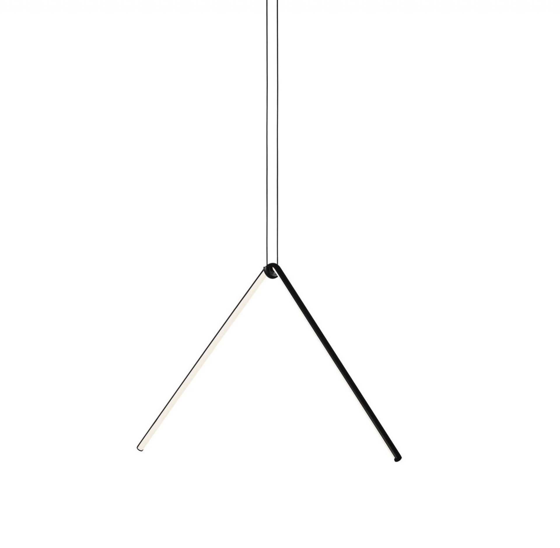 Arrangements Pendelleuchte von Flos: Moderne Hängelampe mit minimalistischem, gebrochenem Design und LED-Beleuchtung.