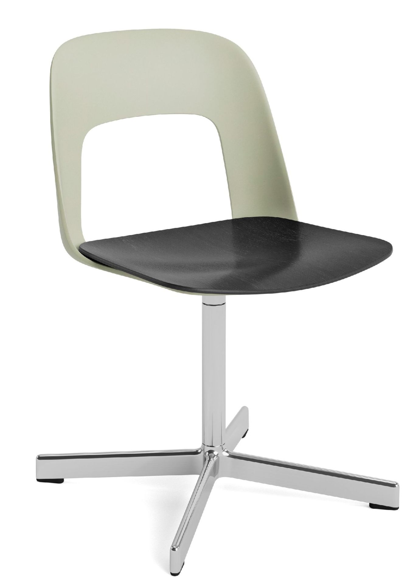 Layout Side Chair 132 4-Stern Drehfuß Stuhl Hay