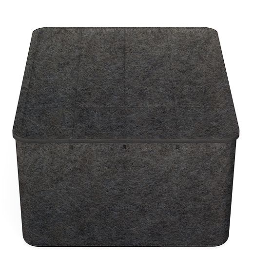 USM Haller Inos Box hoch B 45,3 x T 32,23 x H 19 cm / Anthrazitgrau