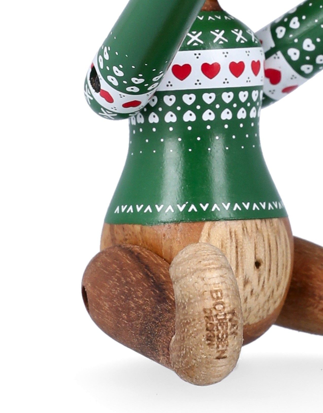 Christmas Jumper Affe 2025 mini grüner Holzfigur Kay Bojesen