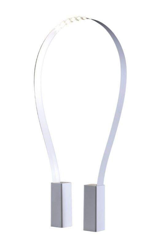 Fluida Tischleuchte von Martinelli Luce: Moderne LED-Tischlampe mit geschwungenem Design.