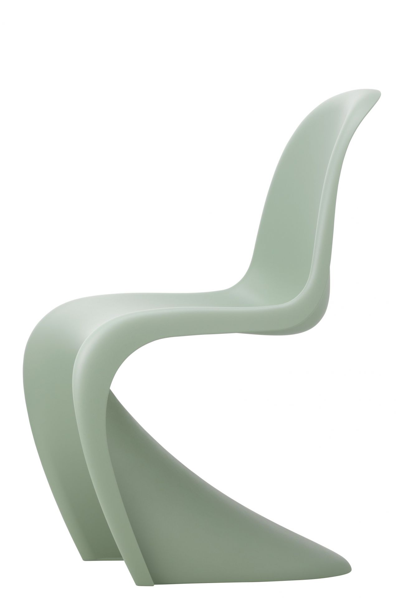Panton Chair in Soft Mint: Designklassiker Kunststoffstuhl von Vitra in neuer Höhe.