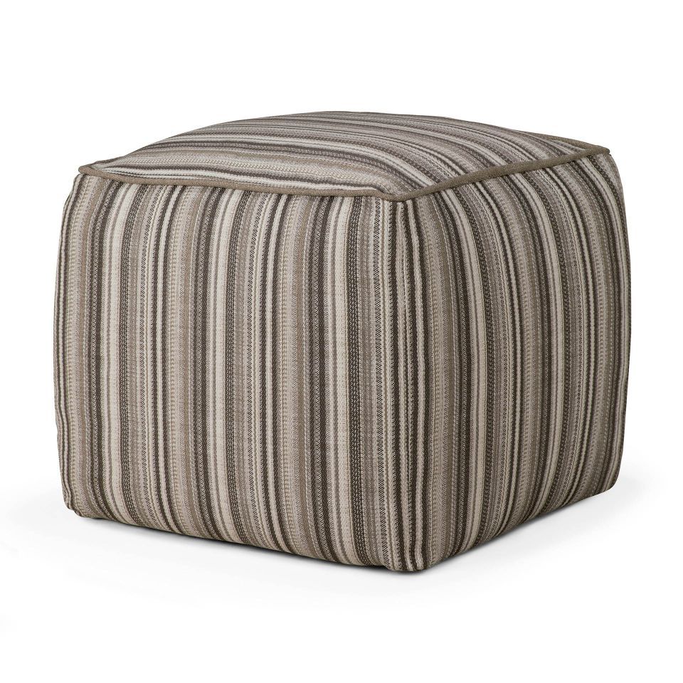 Zahara Outdoor Sitzsack grau gestreift Ethnicraft