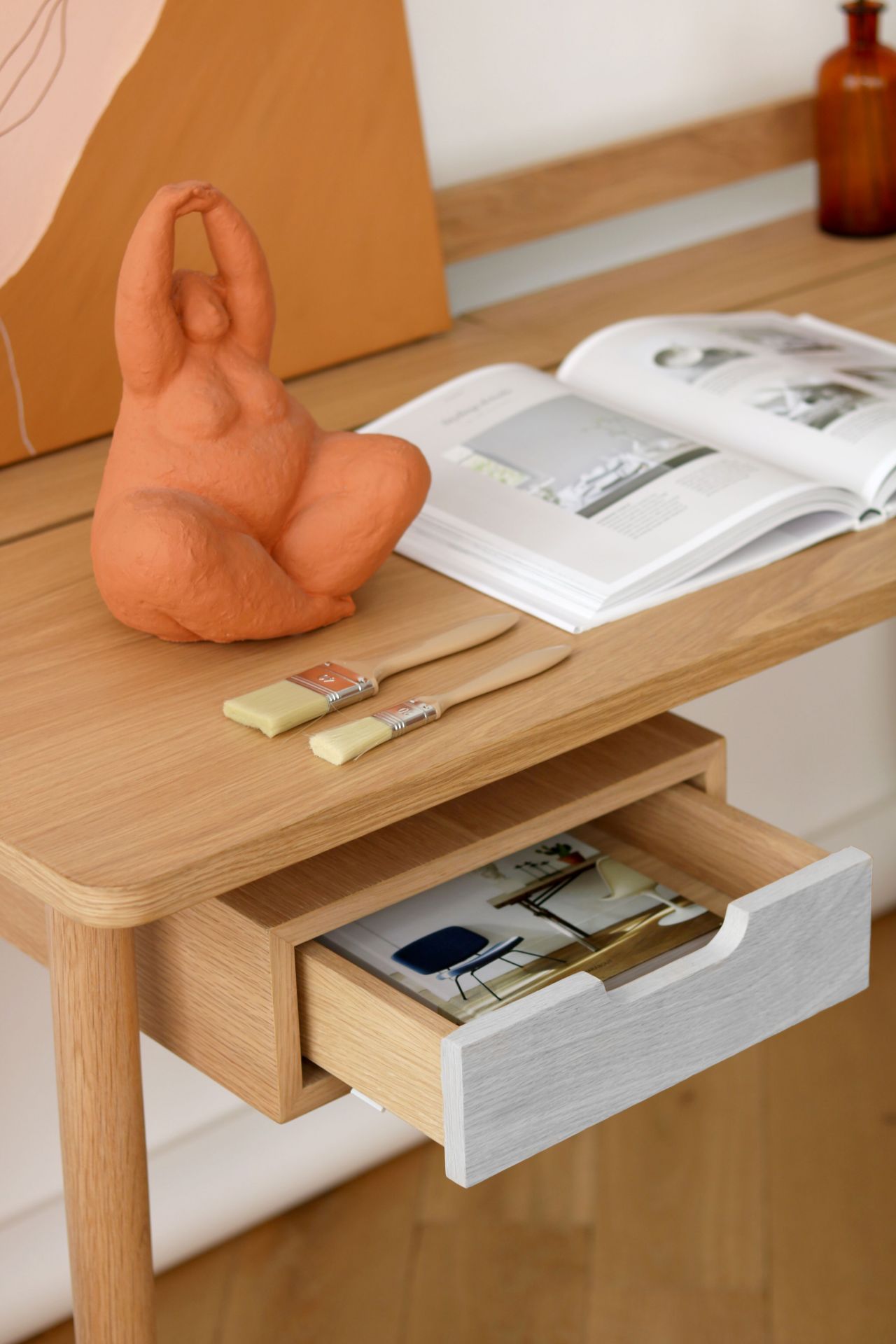 Honoré Schreibtisch Eiche Hartô