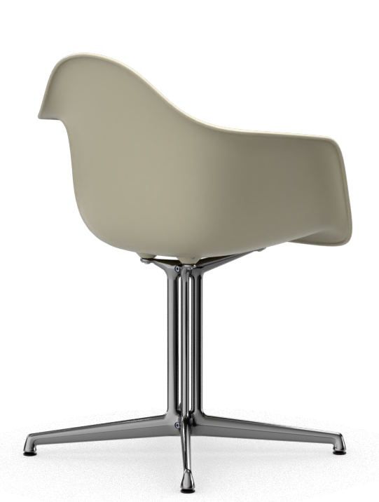 Eames Plastic Arm Chair DAL Stuhl  MIT SITZPOLSTER WARMGRAU/ELFENBEIN Vitra EINZELSTÜCK