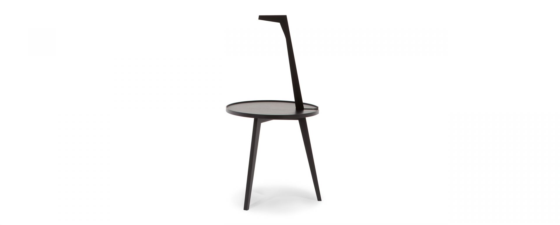 Schwarzer Cicognino Beistelltisch von Cassina aus Esche, modernes Designmöbel für Wohnzimmer und Schlafzimmer.