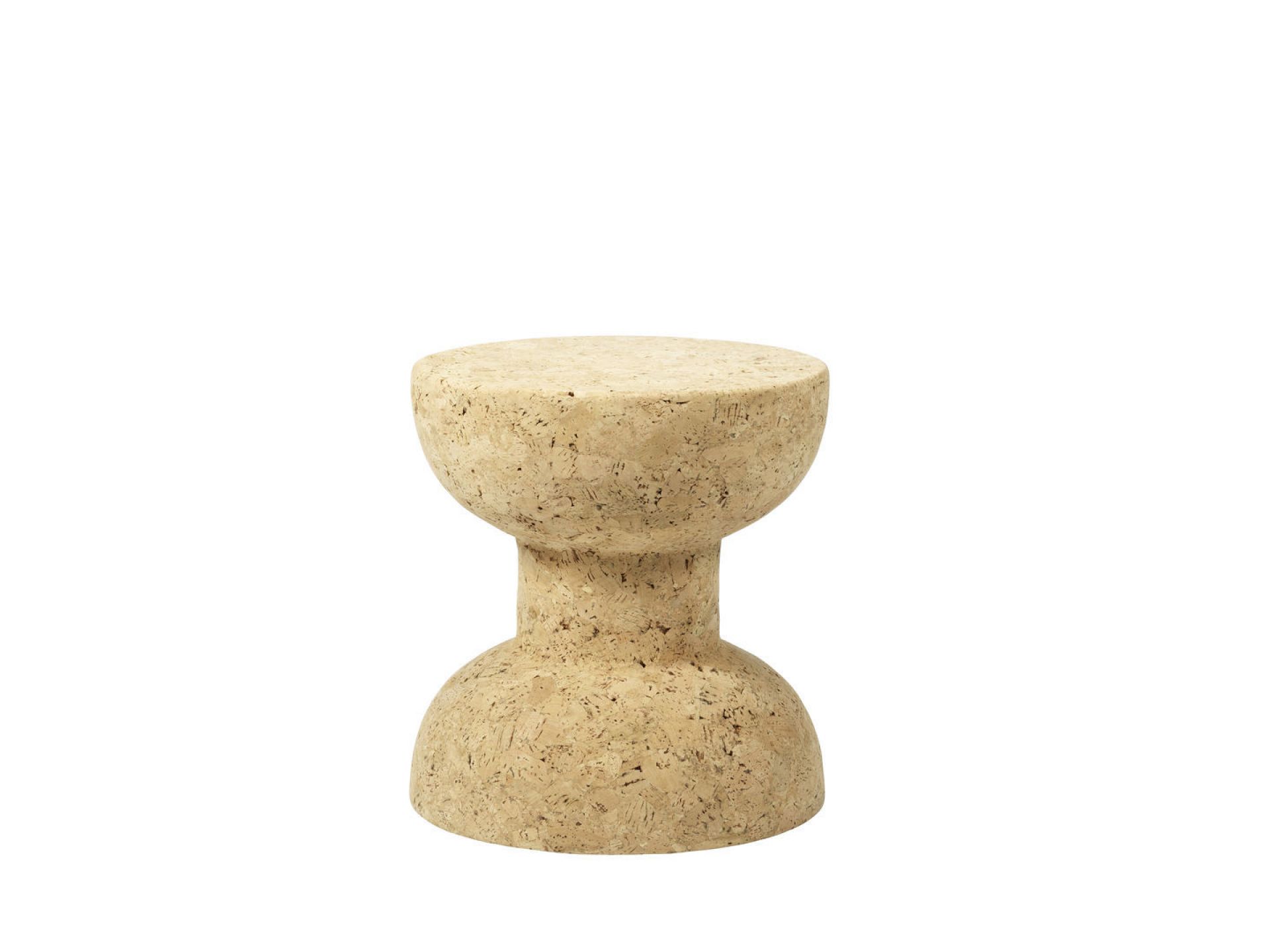 Vitra Cork Family Hocker Modell E aus Naturkork, ideal als Beistelltisch oder Sitzgelegenheit.