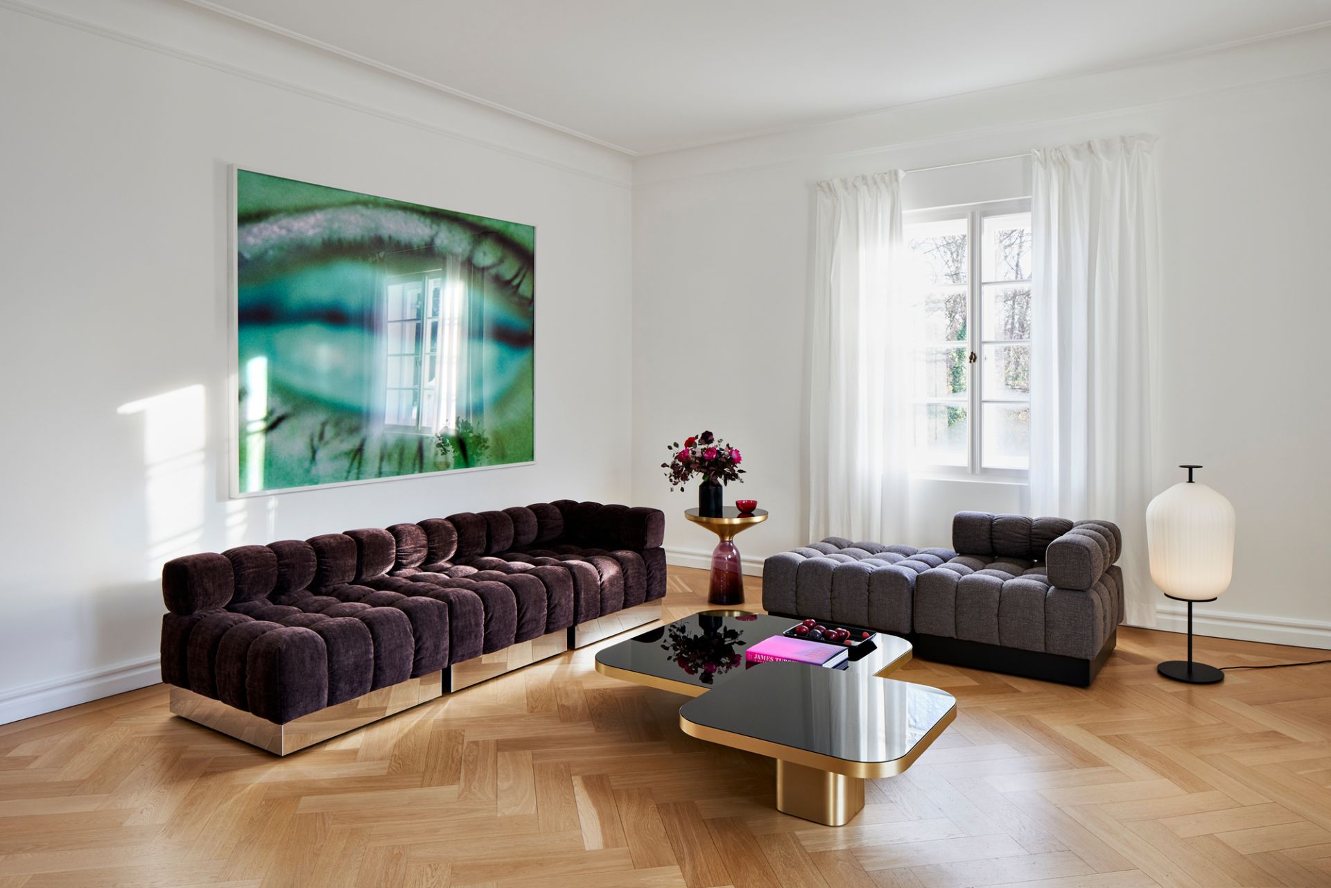 Plissée Floor Lamp Stehleuchte ClassiCon Bronze