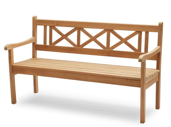 Skagen Gartenbank aus Teakholz von Skagerak by Fritz Hansen für den Außenbereich.