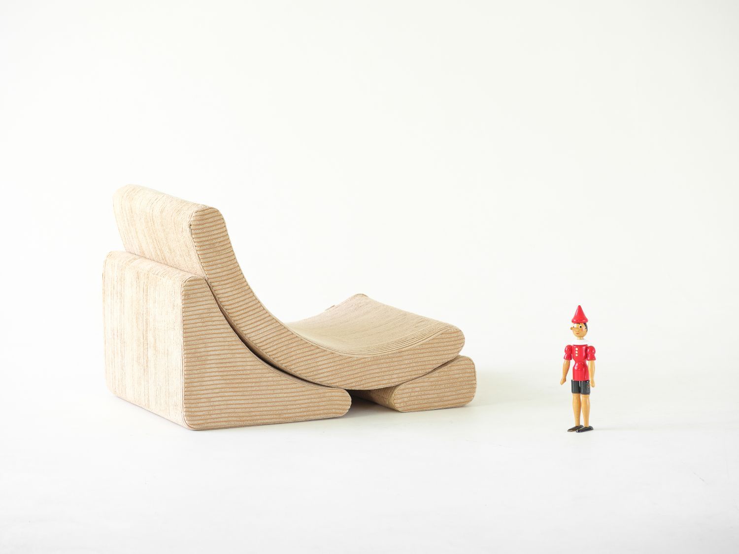 Mond Kindersessel Breitcord Brauner Zucker Wigiwama