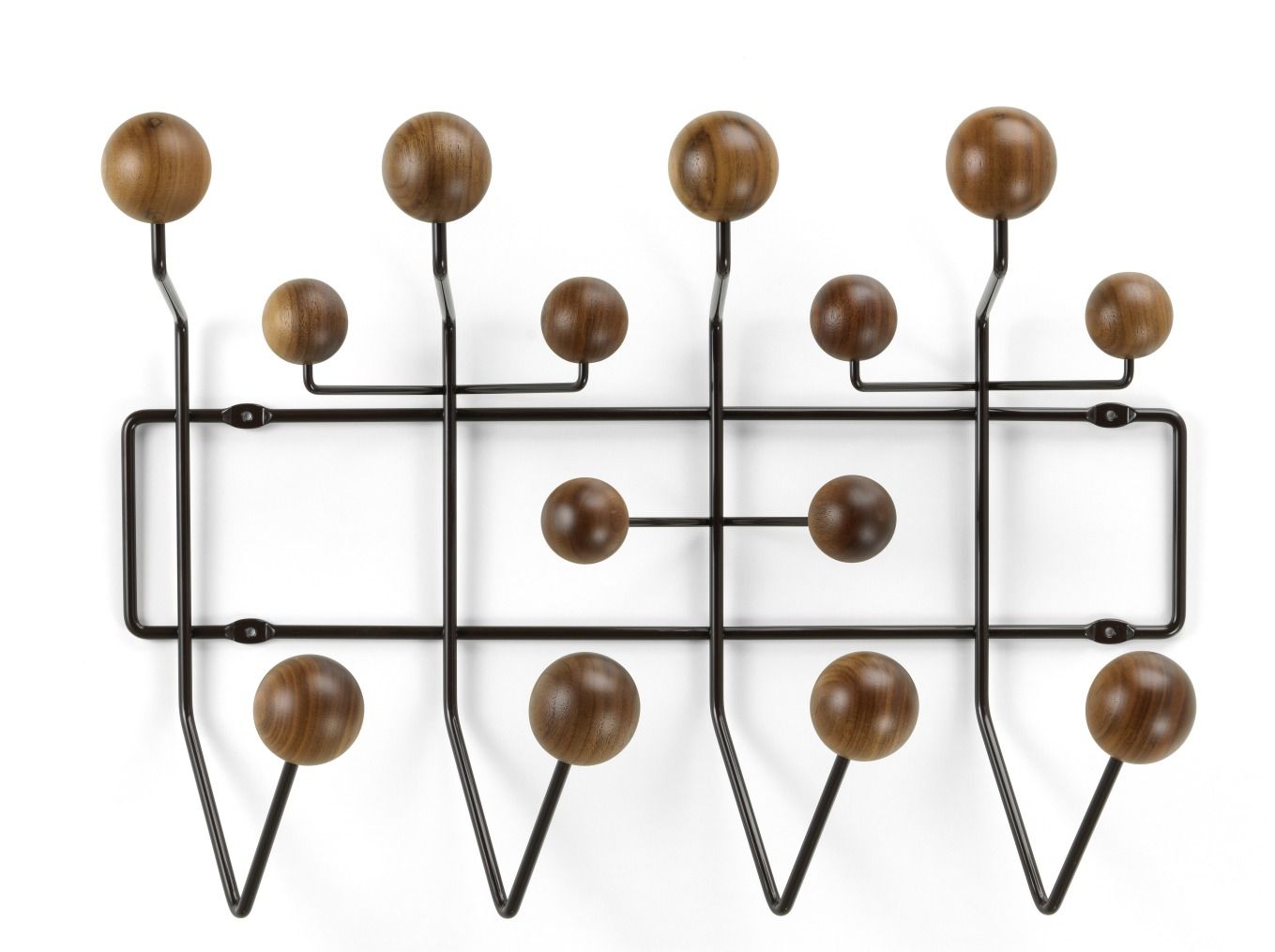 Eames Hang it all Garderobe Nussbaum natur Vitra 