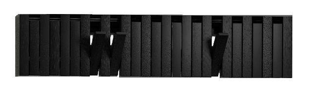 XYLO Wandgarderobe aus Eiche in Schwarz, moderne Garderobenleiste mit ausklappbaren Haken für Flur.