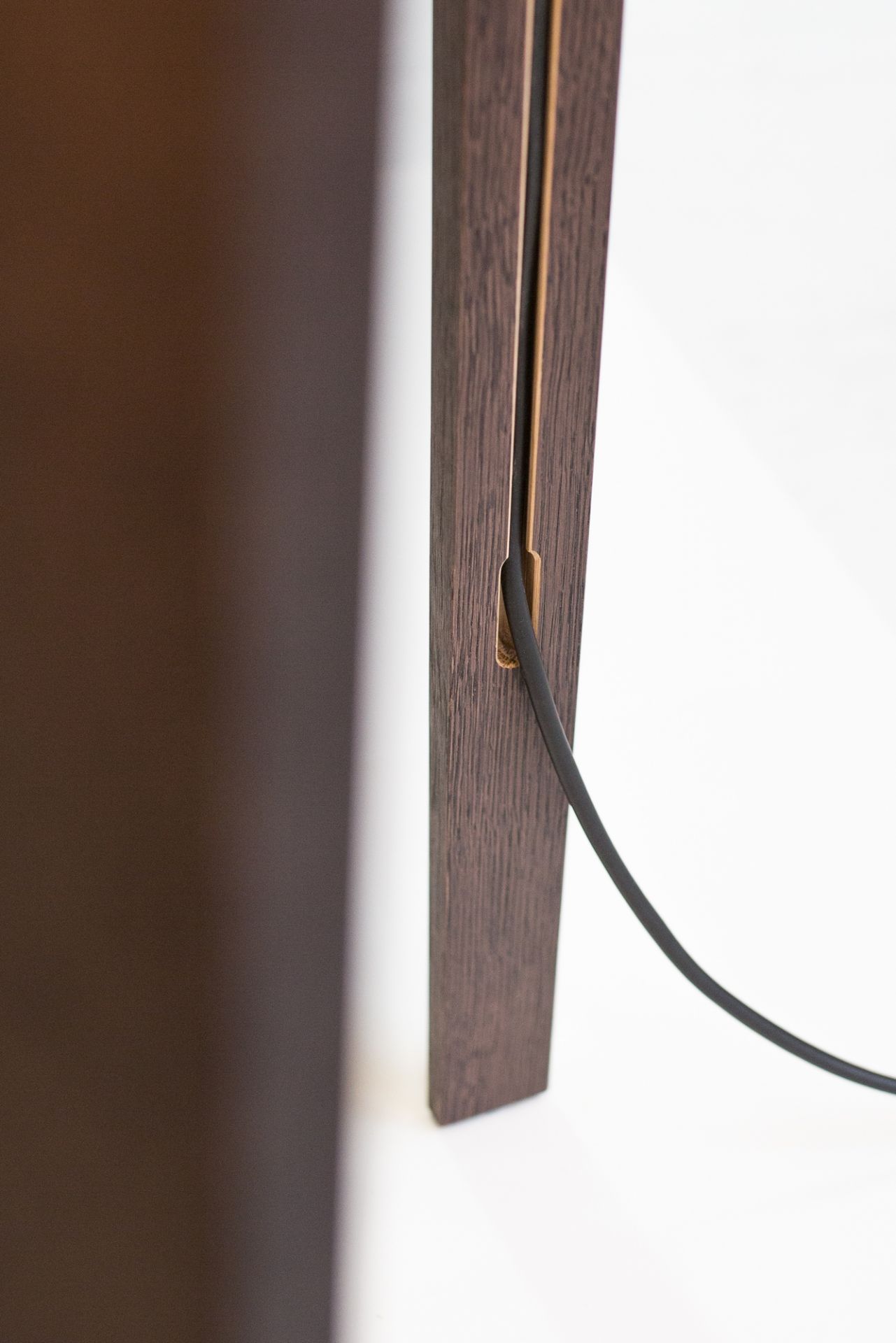 Luca Stand little Tischleuchte Eiche natur/weiß Maigrau