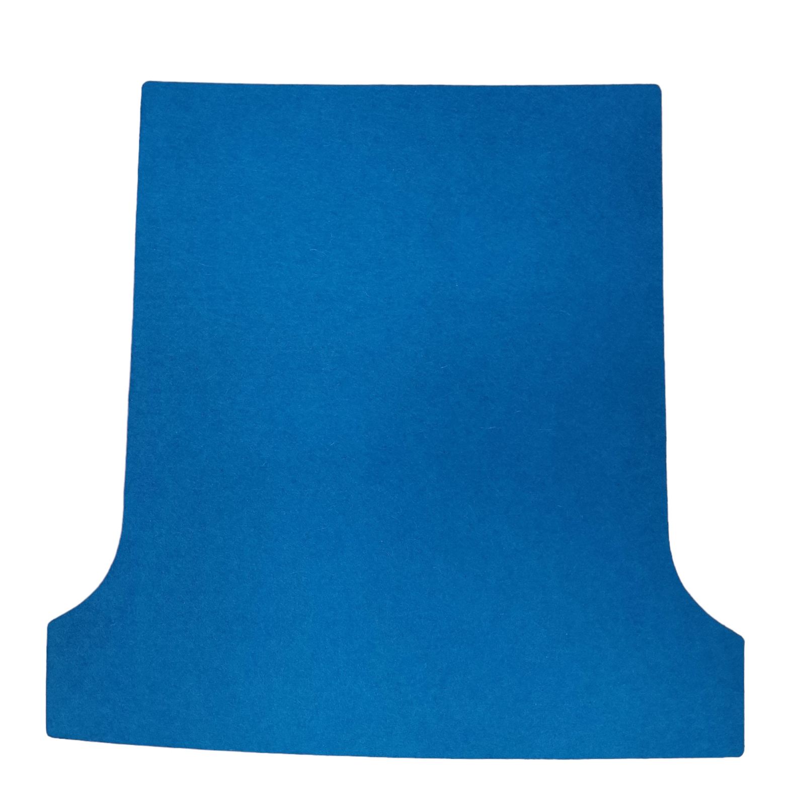 Petrolfarbene Sitzauflage aus Wollfilz für den Louis Ghost Stuhl, passgenau und komfortabel.