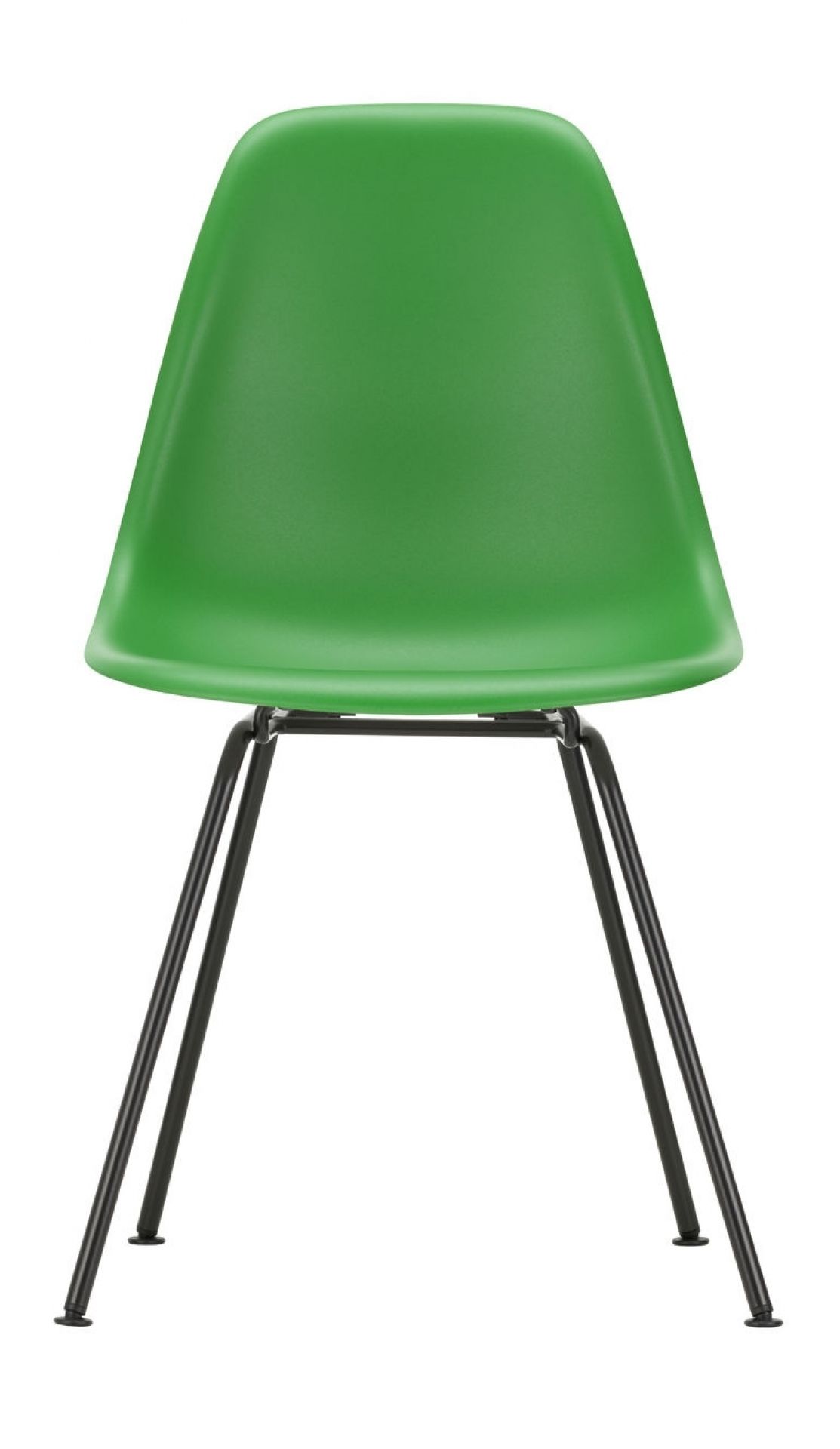 Eames Plastic Side Chair DSX Stuhl Vitra Chrom - Tiefschwarz