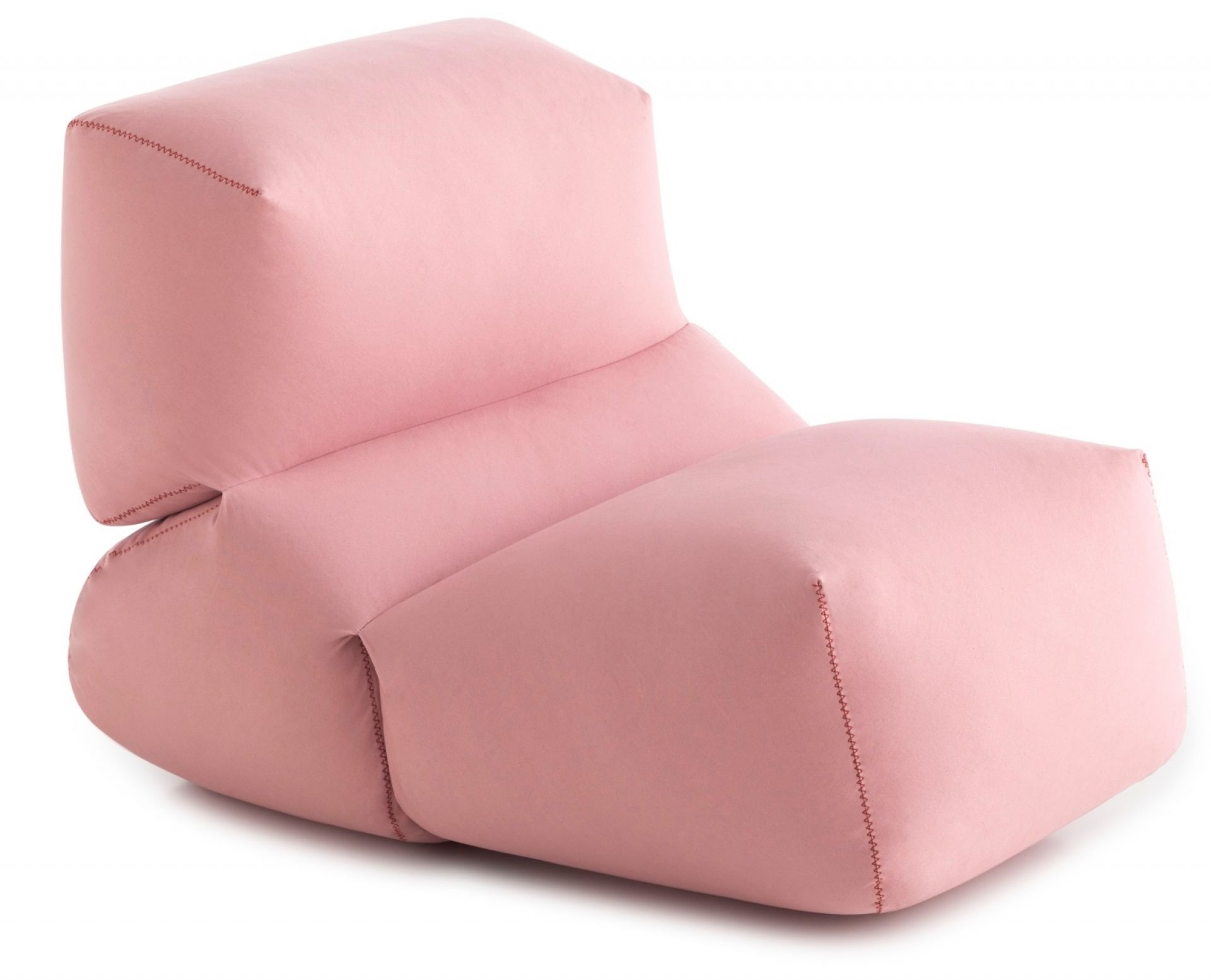 Rosa Grapy Sitzkissen aus Baumwolle von GAN. Modernes Bodenkissen für Wohnzimmer und Kinderzimmer.