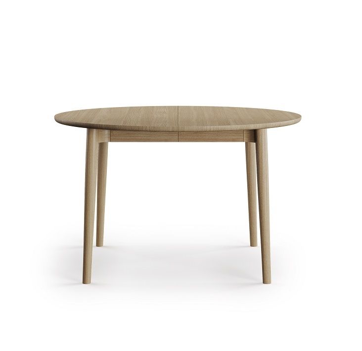 Einlegeplatten für Expand Circular Esstisch: Runder Holztisch mit integrierten Erweiterungsplatten.