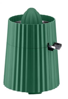 Grüne Alessi Zitronenpresse MDL07 Plissé: Elektrische Saftpresse für frischen Zitrus-Saft.