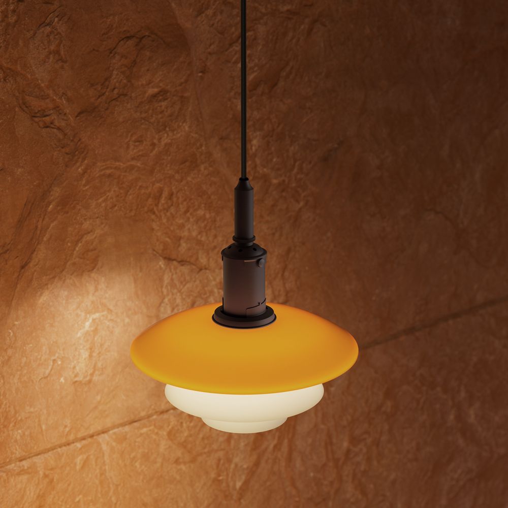 PH 3/3 Pendelleuchte CENTENARY EDITION Amber/Opal White Louis Poulsen