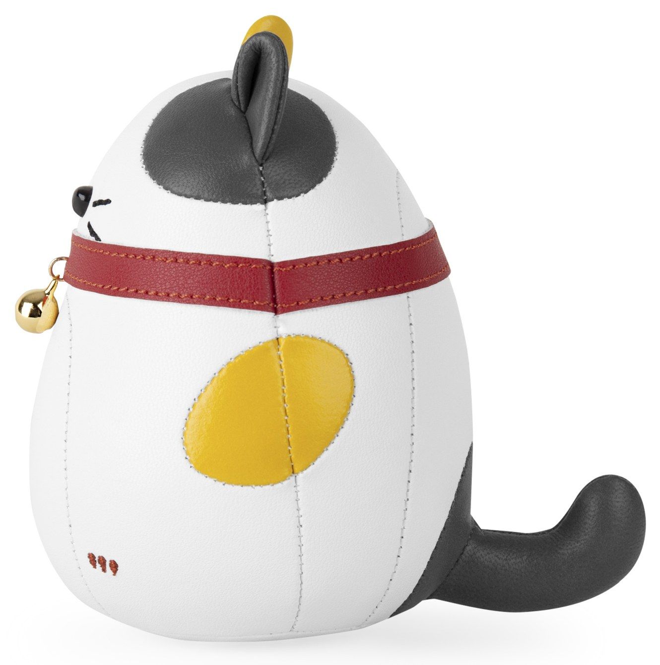 Briefbeschwerer Katze Lucky Cat Fuu Clover Weiß / Ocker gelb Züny 