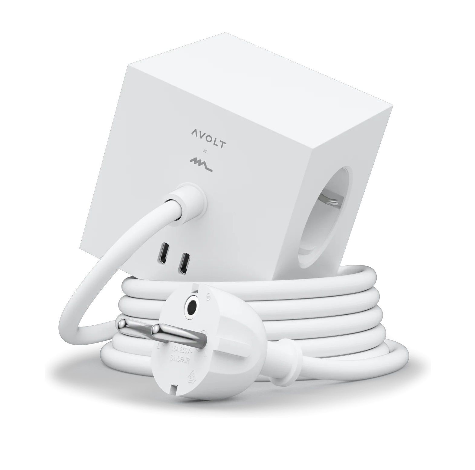 Square 1 - Avolt Steckdosenwürfel mit USB C dfp Design 